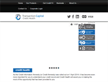 Tablet Screenshot of credithealth.co.za